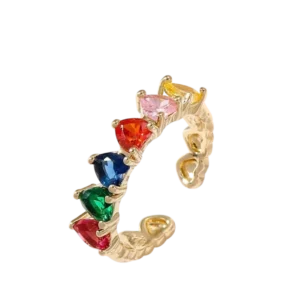 Colorful Heart Ring