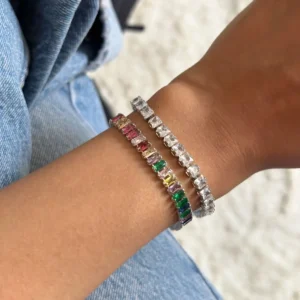 Rainbow Tennis Bracelet