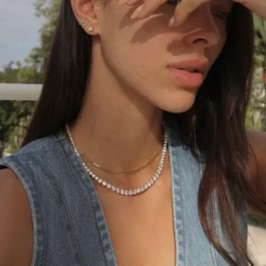 Silver Tennis Necklace