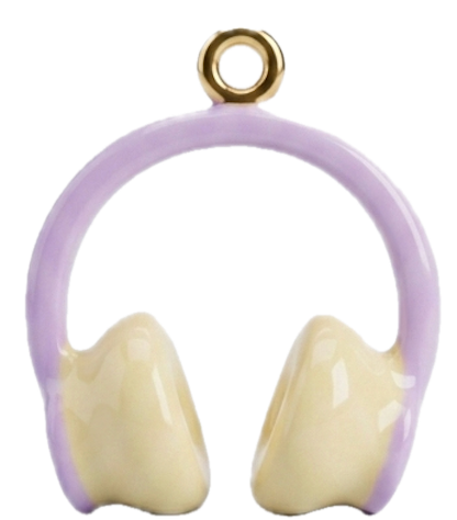 Purple & White Headphones