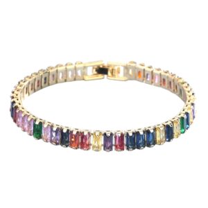 Rainbow Tennis Bracelet