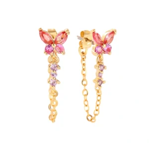Pink Butterfly Chain