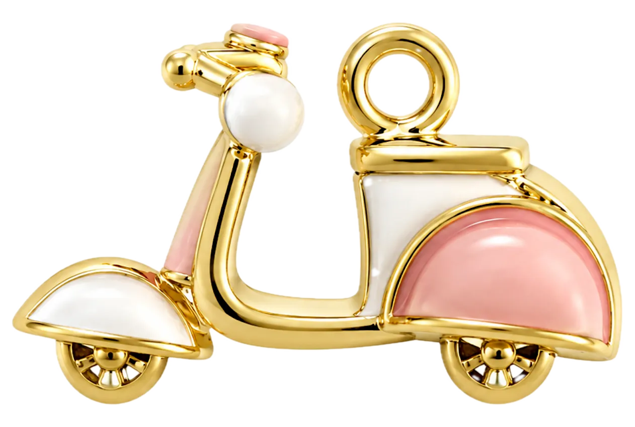 White & Pink Motorcycle